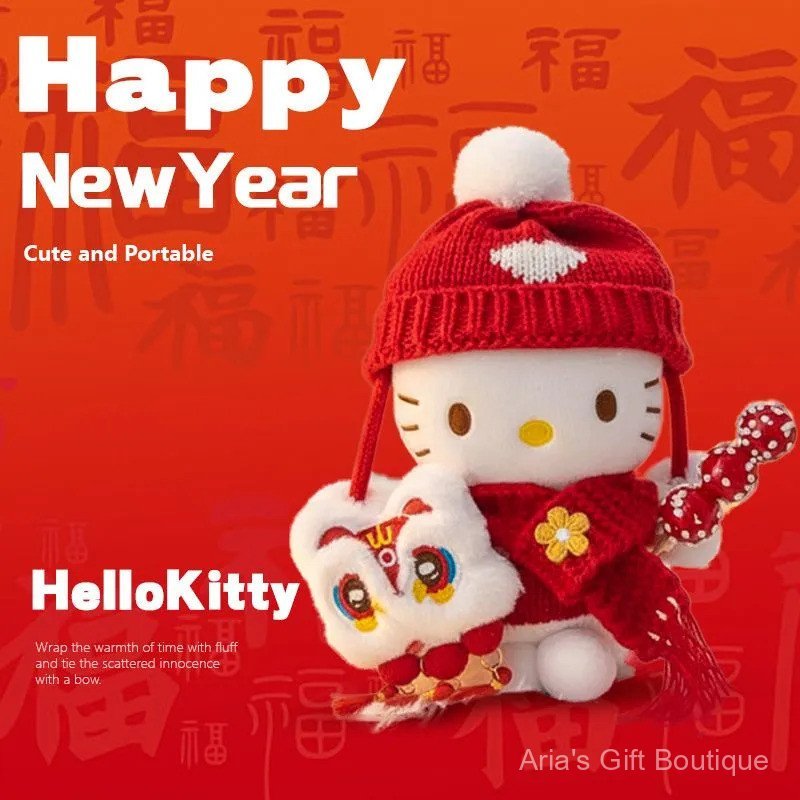 [Aria] Túi Đeo Vai Lớn Váy Xoay kitty Mặt Dây Chuyền Phong Cách Mới Túi Mặt Dây Chuyền kt Mèo Quà Tặng Cho Bạn Gái Nữ