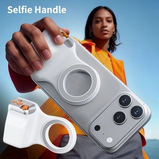 Máy ảnh điện thoại METALWRK Chụp tay cầm, Giá đỡ điện thoại điều khiển từ xa Bluetooth thông minh, Tay cầm Selfie điện thoại sang trọng cho điện thoại12-17 / HUAWEI / ETC