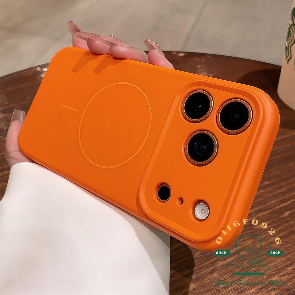 【 Ốp lưng iPhone17 】 Vỏ điện thoại từ tính cảm giác da lỏng iphone17 Pro Max 16 15 14 13 12 Vỏ cho vỏ iPhone Vỏ mềm silicon TPU chống sốc