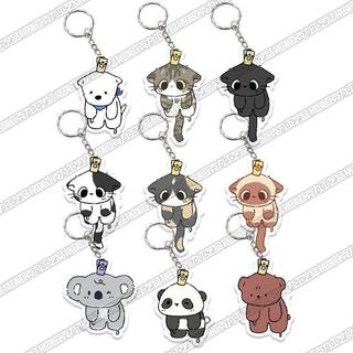 [Mặt Dây chuyền] Móc Khóa Gấu Trúc mèo gấu trúc động vật nhỏ dễ thương sáng tạo mặt dây chuyền