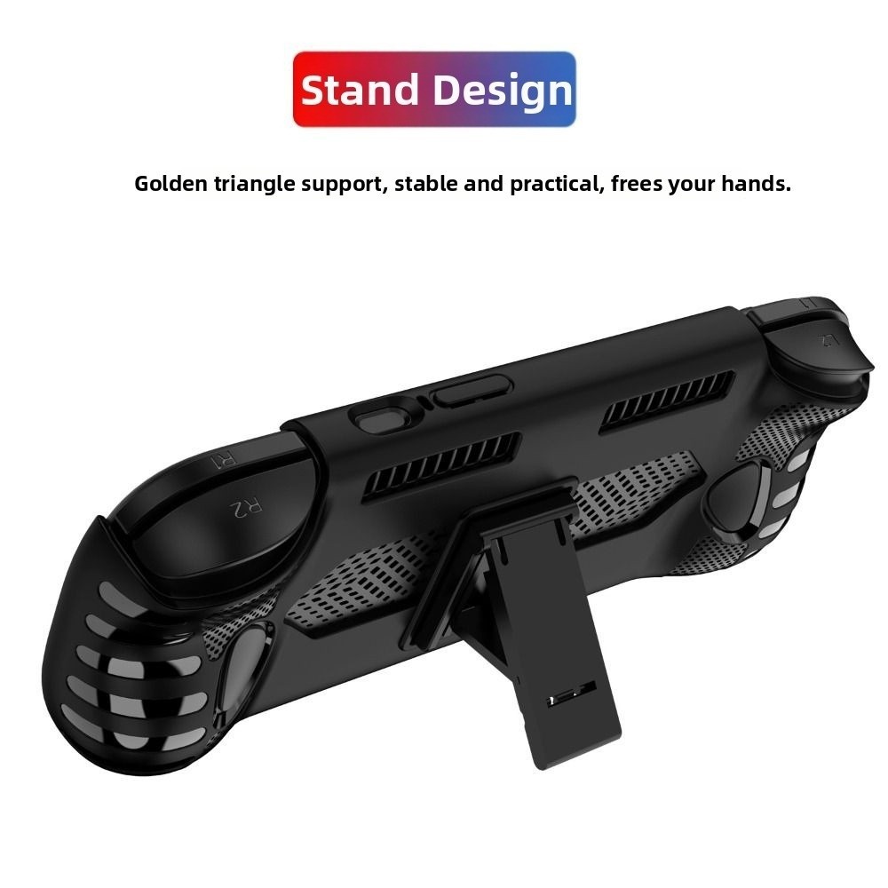 YRBWD For AYN Odin 3 New Handheld Game Console Case Anti Slip Protective Cover TPU Soft Shockproof Host Shell with Kickstand