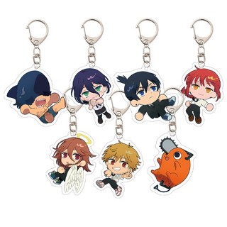 Chainsaw Man Acrylic Keychain Anime Pochita Bag Charm Backpack Pendant Decoration Cartoon Car