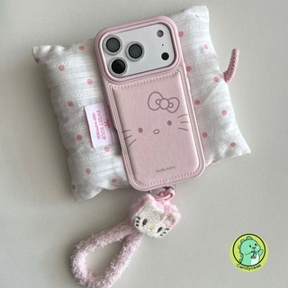 Ốp Điện Thoại Da PU Bulge Có Dây Buộc Cho Honor 300 200 100 Pro 90 Lite 80 70 Magic 8 7 Pro 6 Lite Vỏ Mềm Hoạt Hình Dễ Thương Mèo Kitty 3D