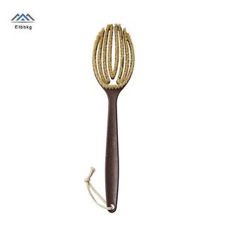 ELBBKG Tắm Bàn Chải Tắm Bàn Chải Tắm Da Khô Cơ Thể Mềm Mại Lông Tự Nhiên Massage Dụng Cụ Chăm Sóc Mềm Mại Lông Tự Nhiên PE Tay Cầm Mới
