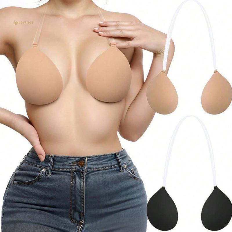 MUQV Áo Ngực Vô Hình Có Dây Đeo - Phong Cách, Chống Trơn Trượt, Nâng Bust