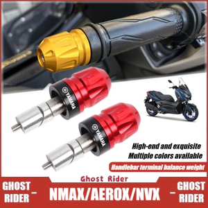 DÀNH CHO Yamaha NMAX 155 AEROX NVX Xe Máy CNC Nhôm Tay Lái Thanh Cuối Cấp Cân Bằng Trọng Lượng