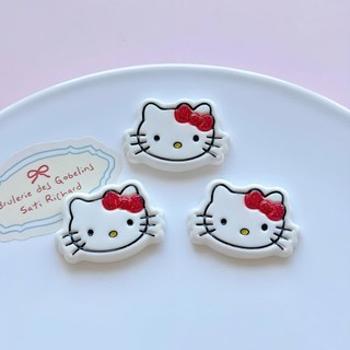 Set Charm Hello Kitty Nơ Đỏ Chấm Bi Siêu Xinh – Charm Gắn Dép Ngộ Nghĩnh Dễ Thương- Dĩa mèo kitty