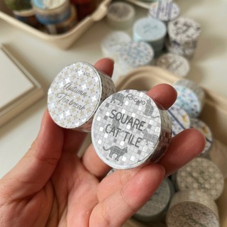 Washi tape nhũ bạc silver foil Mocard (có đế)