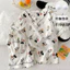 Now Hair Band Ngực Pad Bộ Đồ Ngủ Nữ Mây Cotton Quần Short Tay Ngắn 2025ins Bé Gái Cổ Chữ V Loungewear Set