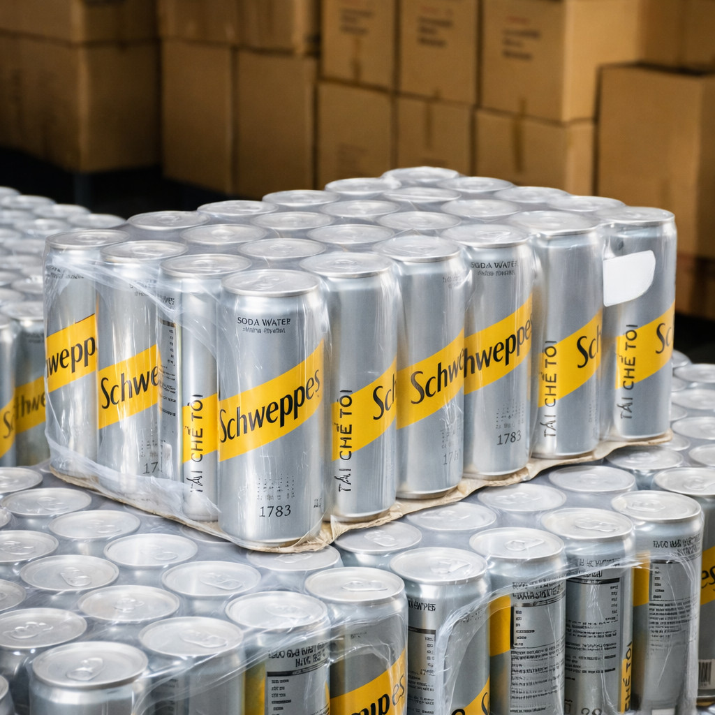 [Sỉ Két] Nước Soda Schweppes Water Lon 320ml Không Đường, Thơm Ngon, Chuẩn Pha Chế & Giải Khát