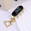 Đồng hồ bỏ túi PYCOU, Đồng hồ treo điện tử cầm tay chống nước, Sáng tạo Carabiner LED Màn hình kỹ thuật số Đồng hồ bỏ túi dạ quang cho trẻ em Người lớn