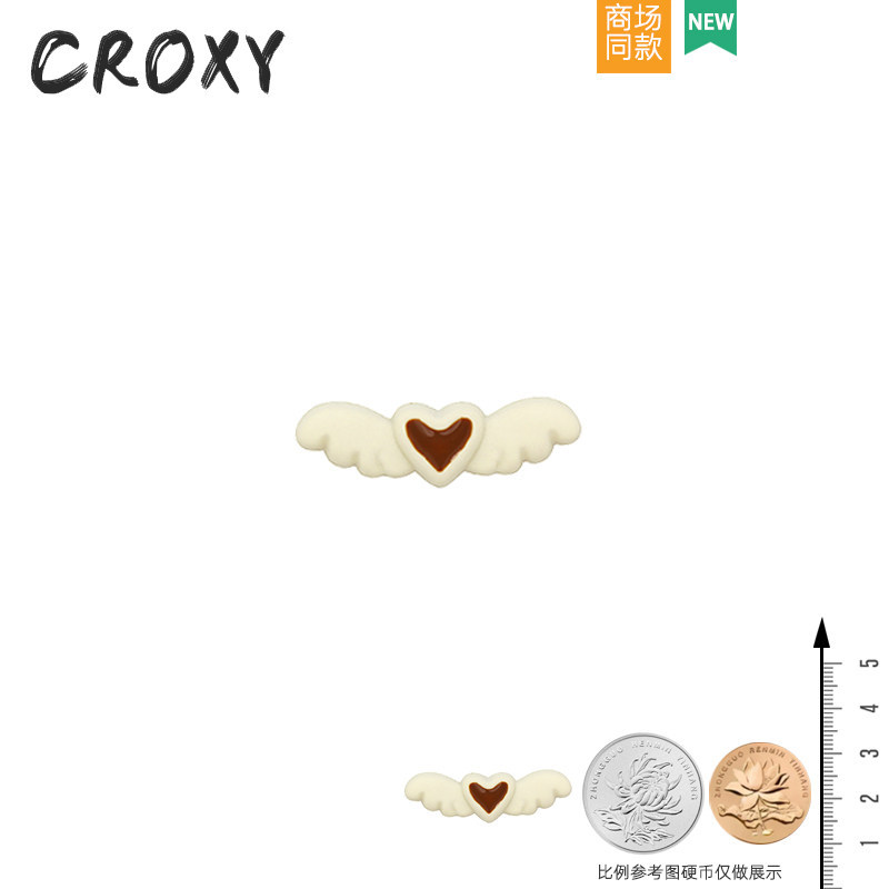 Phụ kiện khóa giày hoa hoạt hình Miffy màu be, tháo rời, trang trí cho Crocs, Busch, Zhibixing, ins