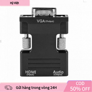 [Hỷ] Bộ adapter HDMI sang VGA, hỗ trợ truyền tải video độ nét cao và âm thanh trung thực qua cổng kết nối tương ứng.