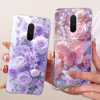 Dành Cho Xiaomi Pocophone F1 Ốp Lưng M1805E10A Hoa Phổ Biến Chanh Mềm Silicon Mỏng Vỏ Bảo Vệ Cho Xiaomi Poco F1 F 1 PocoF1 Vỏ