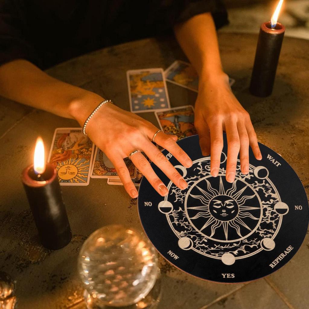 Ouija Spirit Board Gỗ Siêu Vật Lý Planchette Bảng Tin Có Chữ Cái Ouija Board Game Fortune Telling mueadsyvn