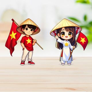 Bộ Tem UV NỔI 3D Dán Hình Yêu Nước Việt Nam Dành Cho Xe Máy, Ô tô, Set 2 Miếng Độc Đáo, chống nước bền mầu
