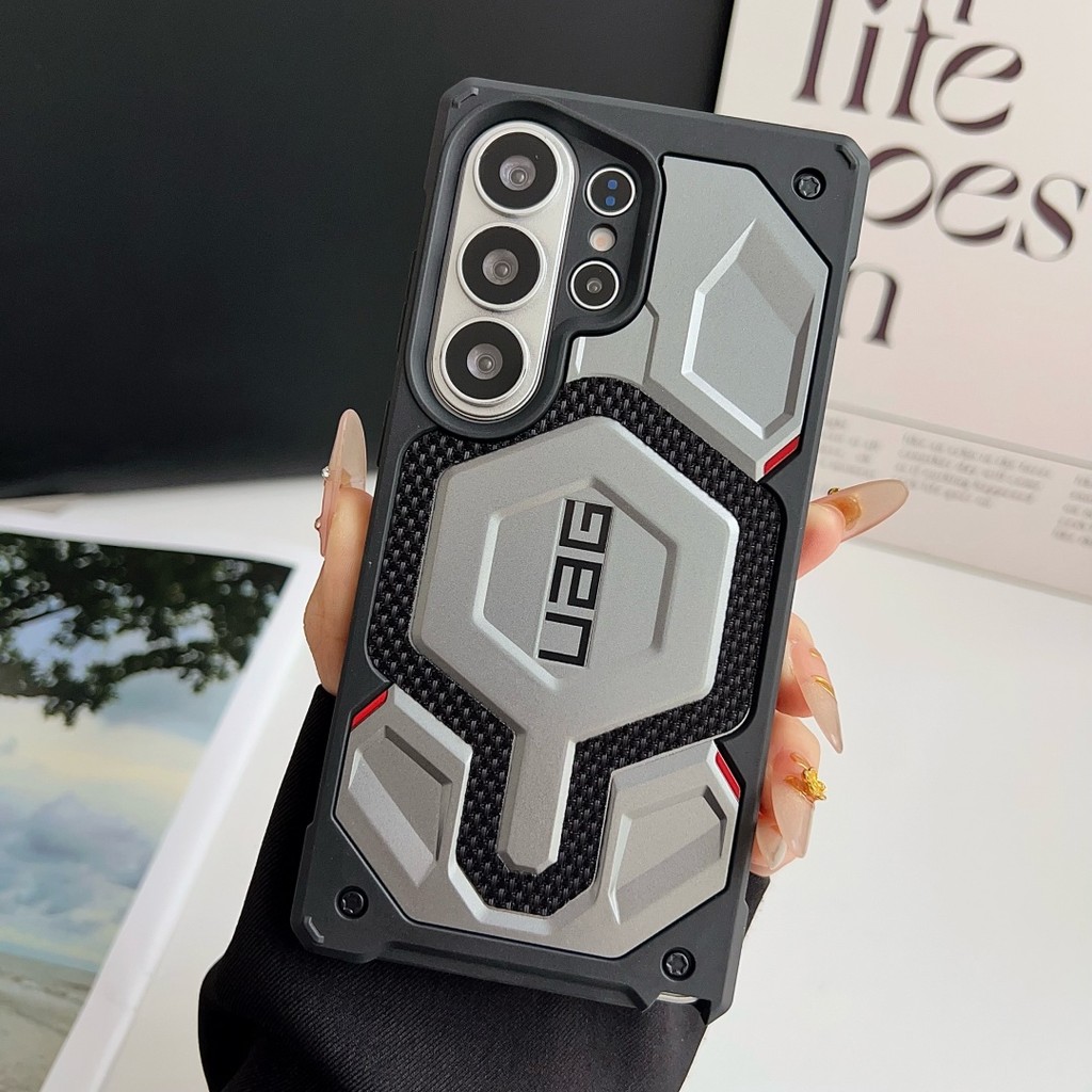 Dành Cho Samsung S26 S25 S24 S23 UAG The Monarch Pro Kevlar Nam Châm Chống Sốc