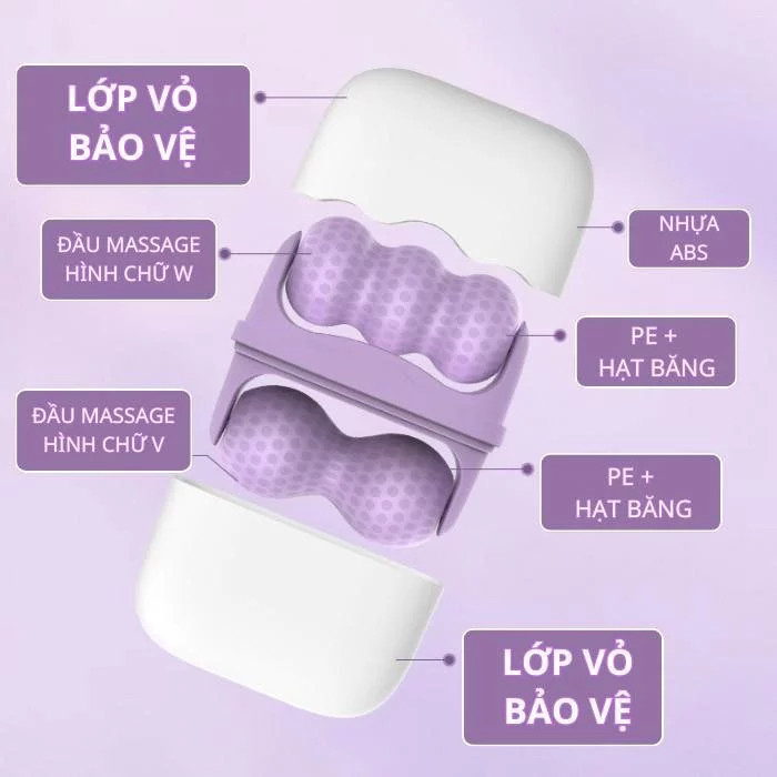【COD】Đầu lăn chườm đá massage đa chức năng, đông lạnh nhanh, thích hợp để thư giãn da mặt sau ngày dài mệt mỏi.