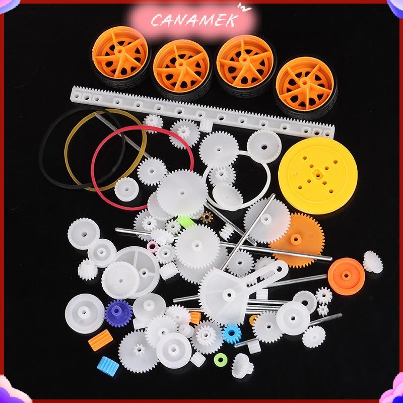 CANAMEK 78 Chiếc Hộp Số Đồ Chơi robot Động Cơ Nhựa Bánh Răng DIY Mô Hình Phụ Kiện CSF