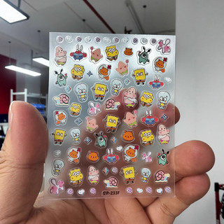 🍒 Nhãn dán móng tay hoạt hình Baby Pie Star 3D Ngoại hình học sinh Nhãn dán móng tay dập nổi ba chiều 26.3.1