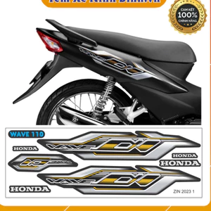 Tem rời wave alpha zin 2023 cho xe 50cc - 110cc nhiều màu sắc lựa chọn