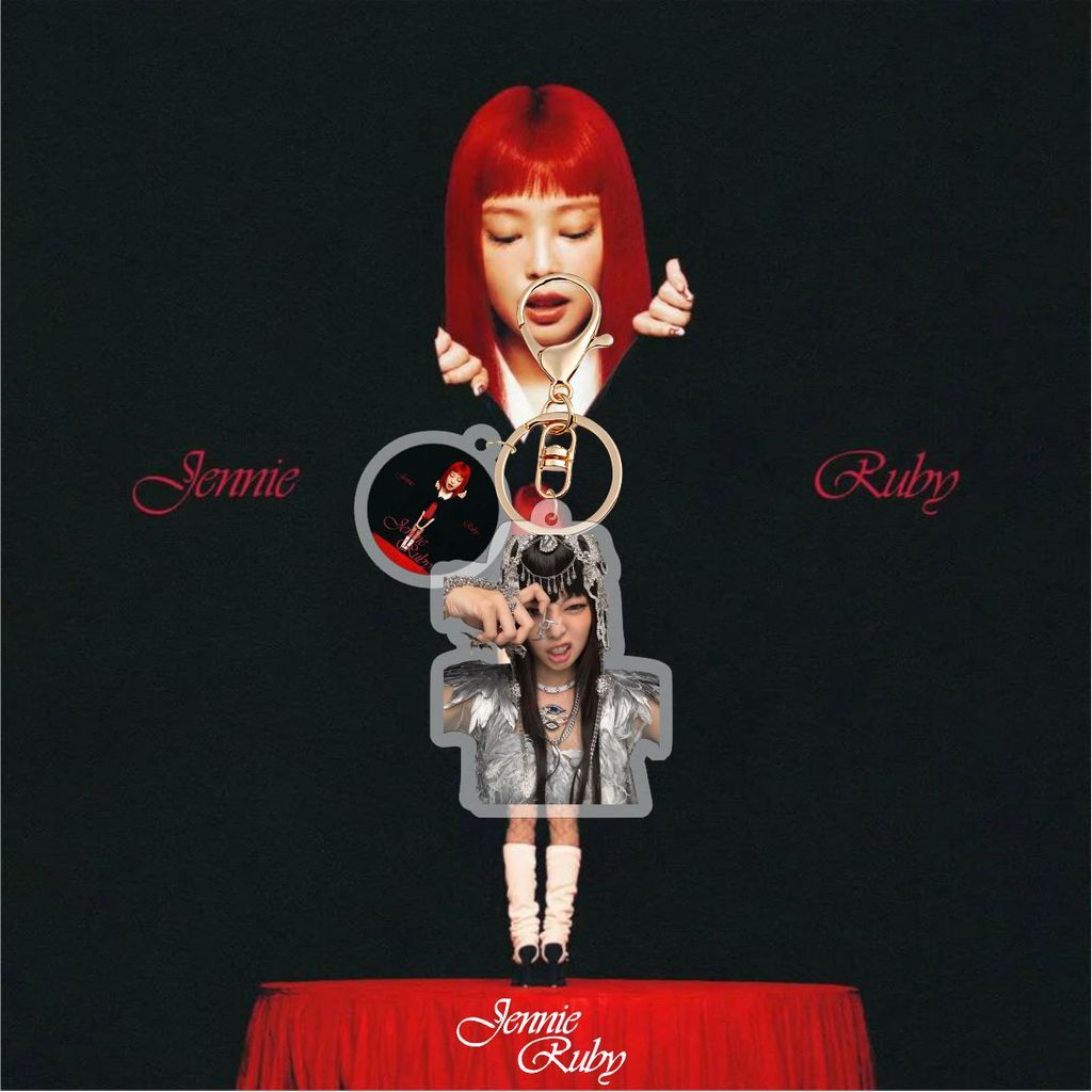 KPOP JENNIE SOLO Acrylic Keychain JENNIE RUBY Album Concept Photo
