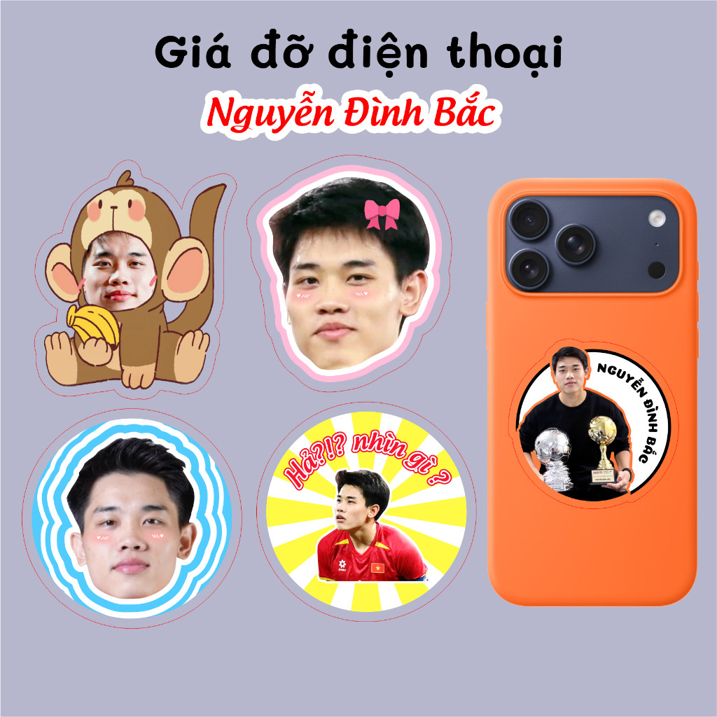 Giá đỡ điện thoại popsocket Nguyễn Đình Bắc cầu thủ bóng đá việt nam fan