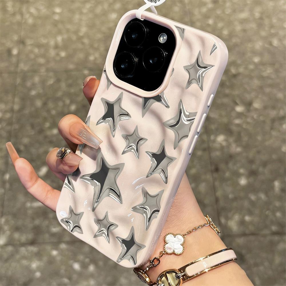 Gradient Grey Pentacles cho 16 trường hợp iPhone 17Air Meteor Tattoo 14 13 11Pro