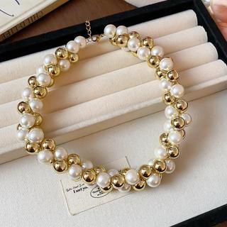 Vòng cổ ngọc trai nhân tạo nhiều lớp màu xanh, thiết kế độc đáo, tinh tế - Phụ kiện thời trang dành cho nữ