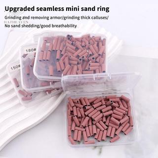Dây đeo vòng chà nhám mini 3mm cho máy mài móng tay, mũi khoan 120/150/180/240 grit, loại bỏ gel sơn móng