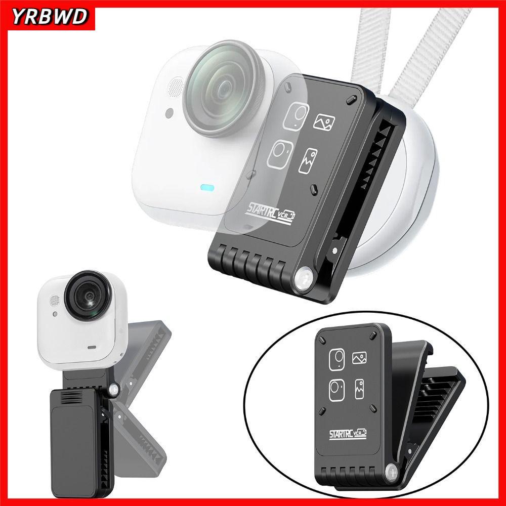 Giá đỡ gắn từ tính YRBWD, Camera tháo nhanh có thể điều chỉnh Kẹp cố định, Kẹp ba lô nhẹ xoay có thể gập lại cho phụ kiện máy ảnh hành động Insta360 GO Ultra