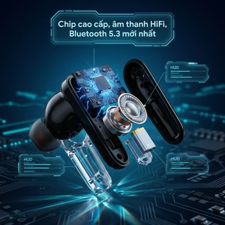 Tai nghe không dây Bluetooth X15 Tws, Tai nghe chơi game Bluetooth 5.3 có micrô tích hợp