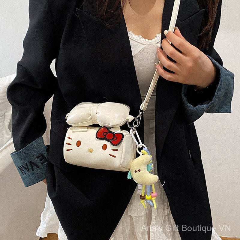[Aria-G1] Túi xách nữ hoạt hình Kt Cat Messenger cao cấp Mini Girl Di động Hoạt hình thời trang dễ thương