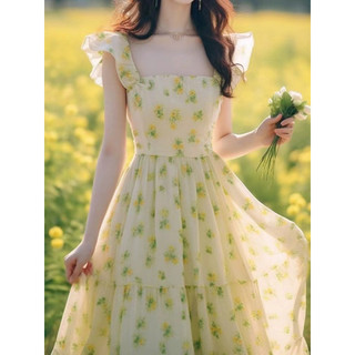 Đầm Hoa Nữ Thanh Lịch – Váy Xòe Dịu Dàng Thời Trang