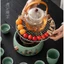 Bếp Hồng Ngoại Vỏ Gốm Sứ Họa Tiết Chim Cây Hồng Dùng Cho Bàn Trà Đạo