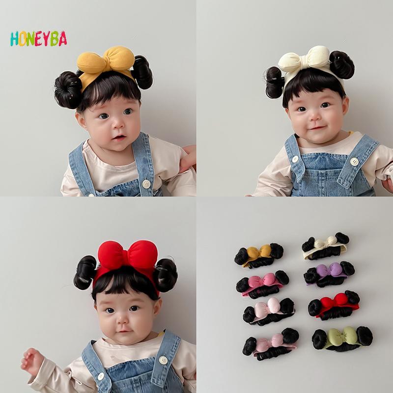 Thời Trang Dễ Thương Cho Bé Tóc Giả Nơ Băng Đô Quấn Tóc Sơ Sinh Tập Đi Tóc Giả Mũ Cosplay Mũ Đẹp