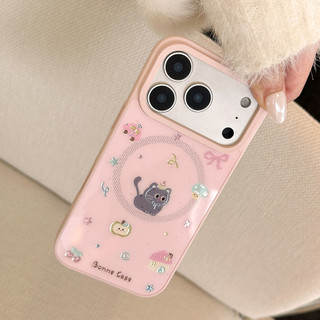 [Sheren] Ốp Điện Thoại Bánh Mèo Thích Hợp Cho i17 16 15 14 13 12 11 pro max Vỏ Bảo Vệ Chống Sốc