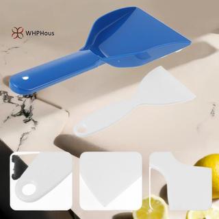 < WHPHous-t > 1 / 2 Bộ dụng cụ cạo đá Dụng cụ bền bỉ để loại bỏ sương giá Vệ sinh sạch Máy thổi tuyết Dụng cụ làm sạch Xẻng tẩy đá Trắng Xanh đẹp