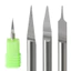 Tay cầm 3.175mm Dao sắc nét đáy phẳng nhập khẩu 10 / 15 / 20 / 30 / 45 / 60 / 90°Dao phay Thép vonfram nhập khẩu 4GXN