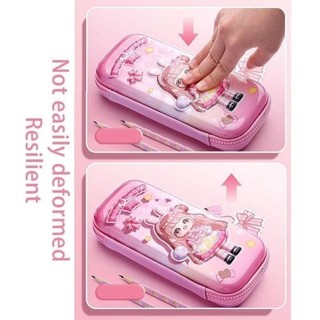Hộp Đựng Bút 3D, 2 Tầng Sức Chứa Lớn