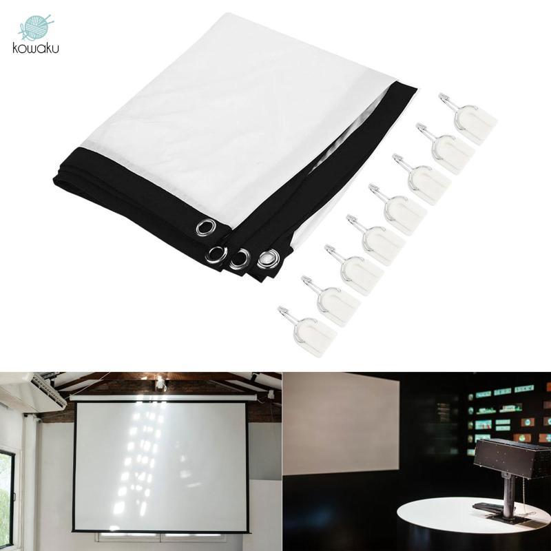 Màn hình máy chiếu 16: 9 Phim 3D màu trắng Màn hình máy chiếu di động cho
