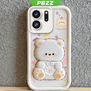 Ốp Lưng Cho oppo Reno 14 pro 5G Reno 14 5G Reno 14F Vỏ Điện Thoại Vỏ Mềm Silicon Chống Sốc Thiết Kế Mới Thẩm Mỹ Gương Xoay Gấu Dễ Thương Có Giá Đỡ JTXXZJ01