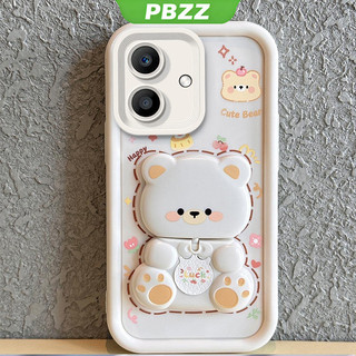 Ốp Lưng Cho OPPO a3x OPPO a3 5g a5 a5i pro 5g OPPO A5X 5G A5 4G Vỏ Điện Thoại Vỏ Mềm Silicon Chống Sốc Thiết Kế Mới Thẩm Mỹ Gương Xoay Gấu Dễ Thương Có Giá Đỡ JTXXZJ01