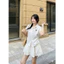 Áo sơ mi nữ rút dây in chú bò ngơ ngơ SM099 BO43