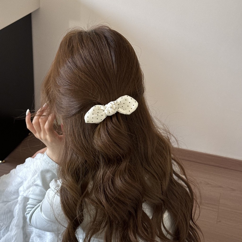 Kẹp tóc chấm bi nữ hợp thời trang Lược chải tóc