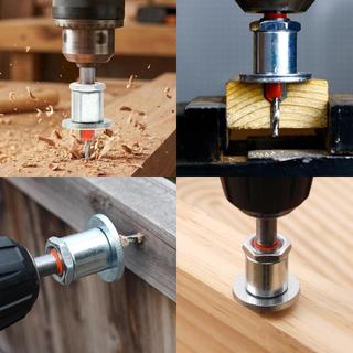 Bộ máy khoan chìm chế biến gỗ chuyên nghiệp di động có vòng giới hạn độ sâu - Dụng cụ khoan làm tủ chính xác đa năng