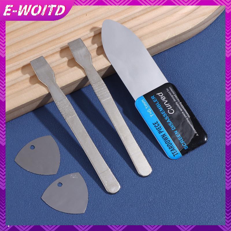 E-WOITD 5 Trong 1 Thép Không Gỉ Chuyên Nghiệp Màn Hình Cong Dụng Cụ Pry Cho Điện Thoại Máy Tính Bảng Sửa Chữa Laptop Kim Loại Spudger Tháo Lắp Bộ E-WOITD