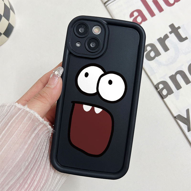 Ốp Lưng Cho Samsung Galaxy S26 S25 S24 S23 S22 S21 S20 Plus Ultra FE A04S A03S A02 M02 A12 M12 M32 A20 A30 A50S A30S Thiết Kế Mắt Thiên Thần Chống Rơi Motif Khuôn Mặt Ngộ nghĩnh JGS262