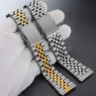 Dây đeo đồng hồ cổ điển bằng thép không gỉ 18-22mm dành cho doanh nghiệp Dây đeo đồng hồ bền 5 hạt để thay thế cho nam nữ Dây đeo cổ tay