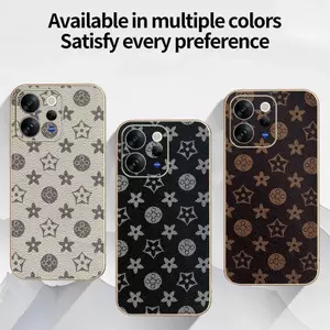 Ốp YJD Cho Vivo V70 Elite Thời Trang Cổ Điển Thời Trang Da Mạ Điện Cạnh Chống Rơi Vỏ Điện Thoại